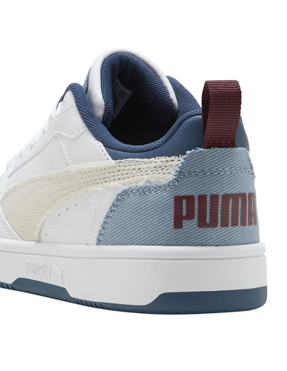 Tenis Puma Rebound V6 LO Mid 90S JR Blancos para Niño
