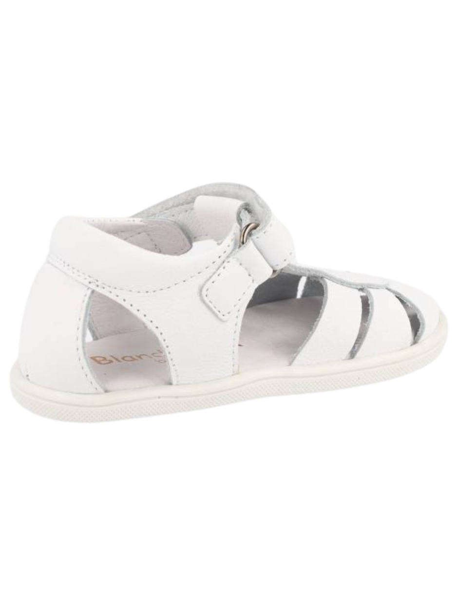 Sandalia Blanditos Barefoot Tiras Blancos para Bebé (Unisex)