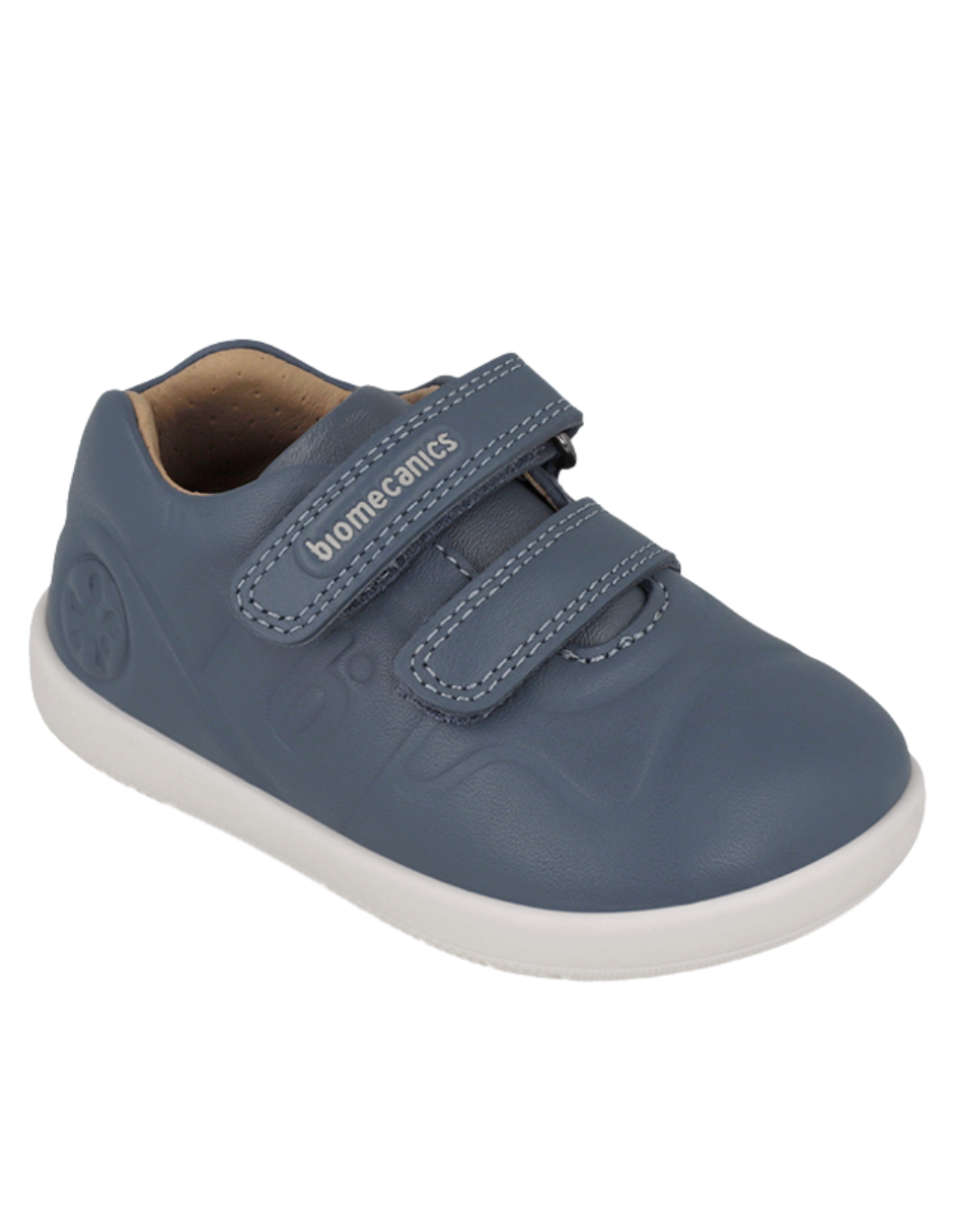 Zapato Biomecanics Wider Doble Con Velcro Azules para Niño
