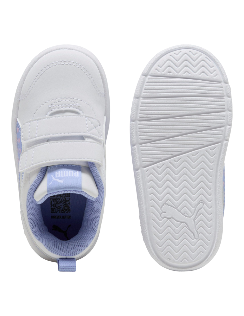 Tenis Puma Courtflex V3 Dotty V Inf Blancos para Niña