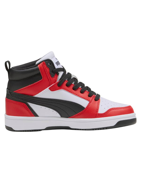 Tenis Puma Rebound V6 Mid JR Rojos para Niño