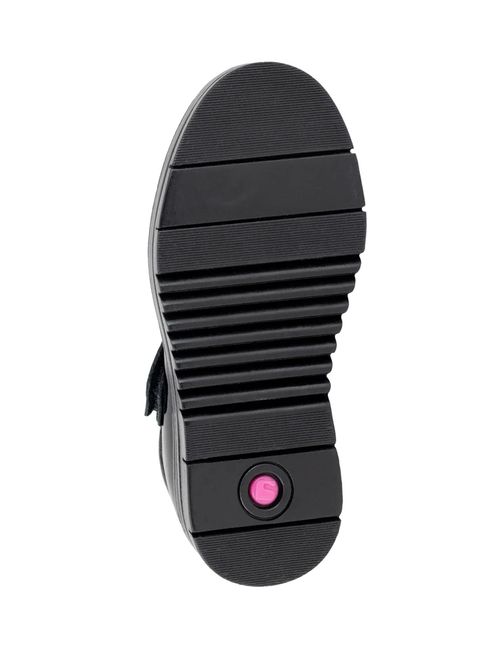 Zapato Escolar Coqueta Negros De Charol Con Velcro Para Niña