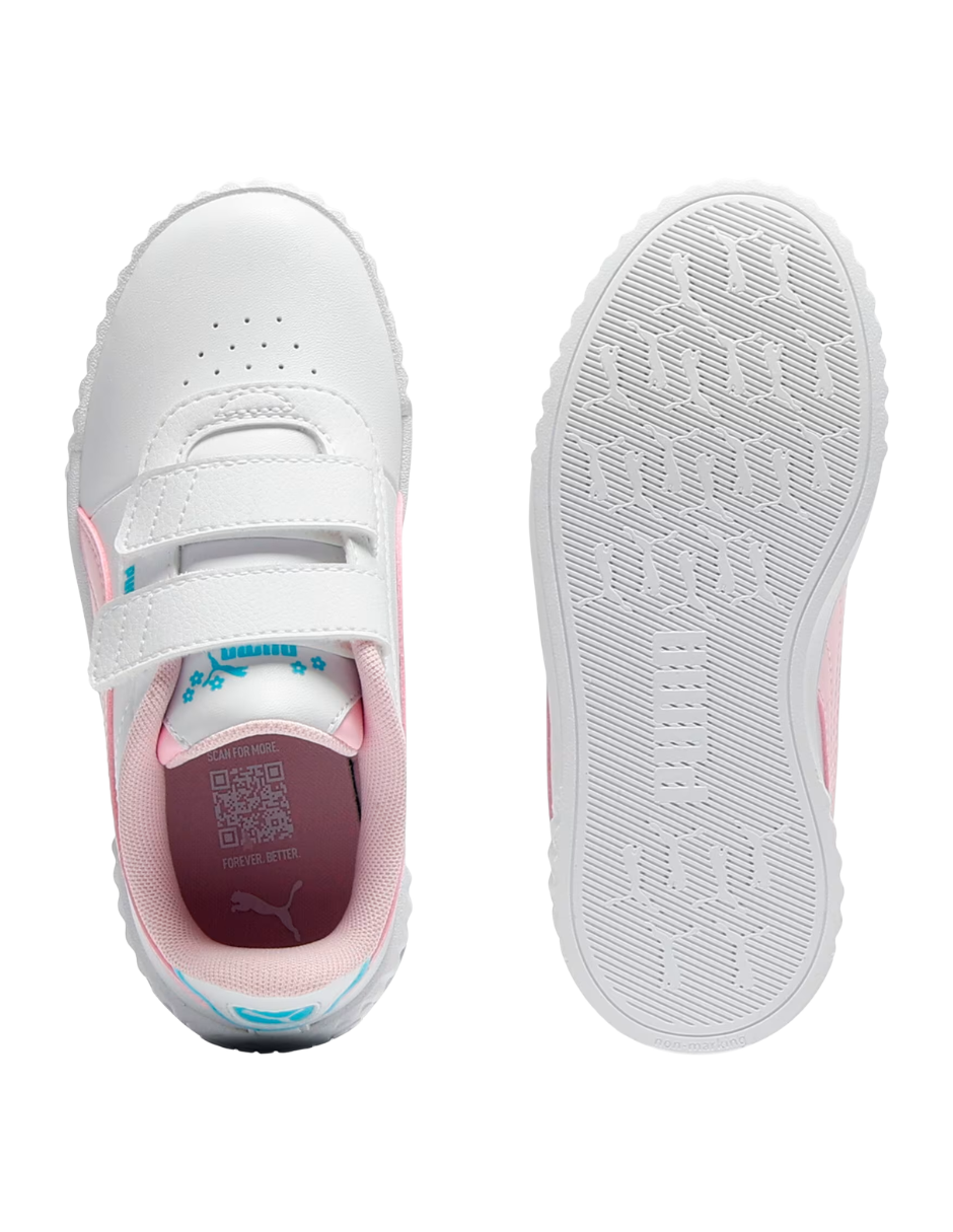 Tenis Puma Carina 3.0 Jelly Heaven V PS Blancos para Niña