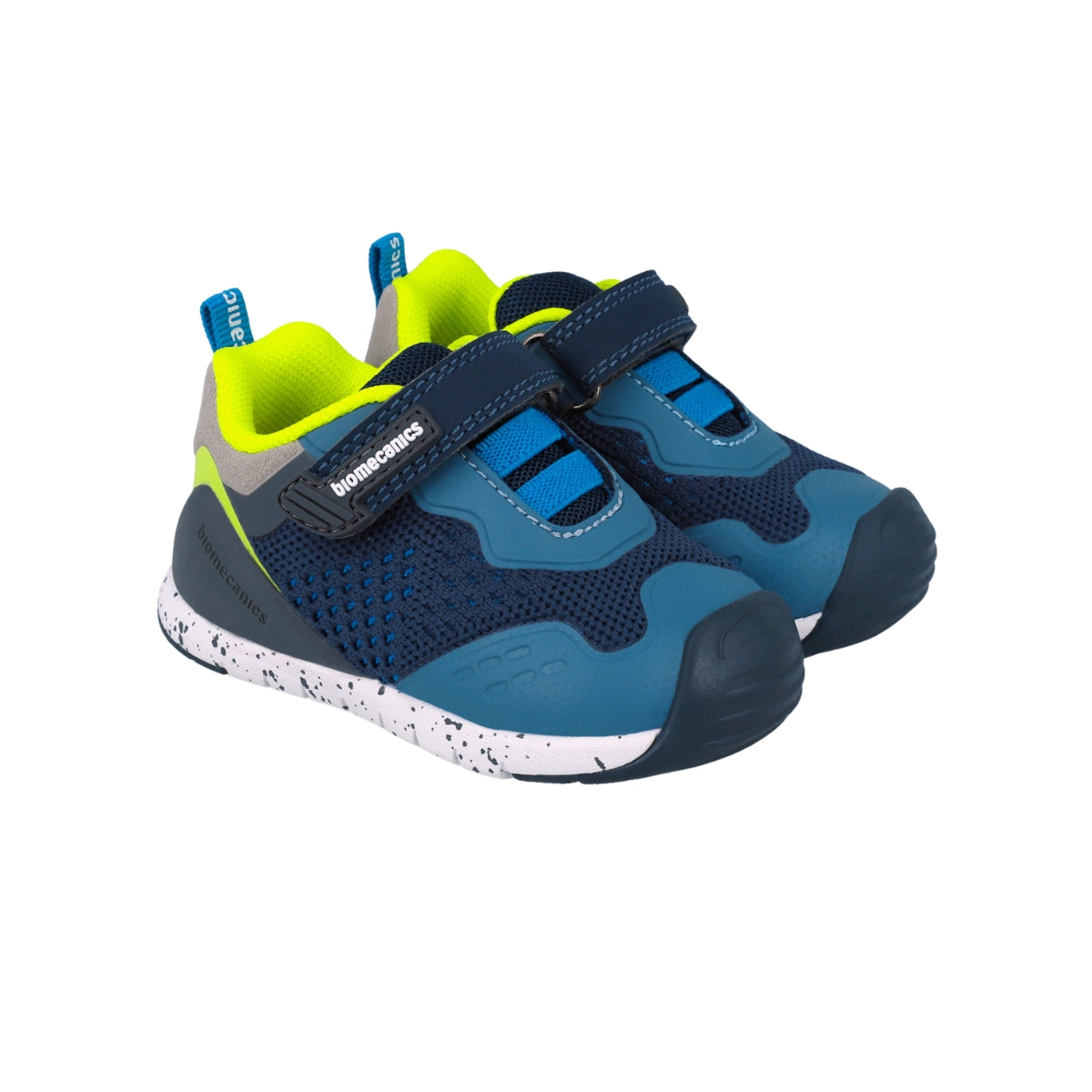 Zapato Niño con Agujeta de Resorte y Velcro Multicolor - BIOMECANICS