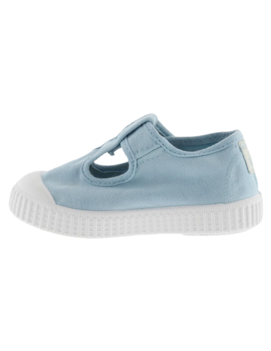 Zapato Victoria Lona Tintada Con Velcro Aire para Niños(Unisex)