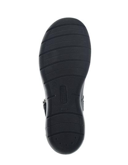 Zapato Escolar Chabelo Negro Con Hebilla y Moño para Niña