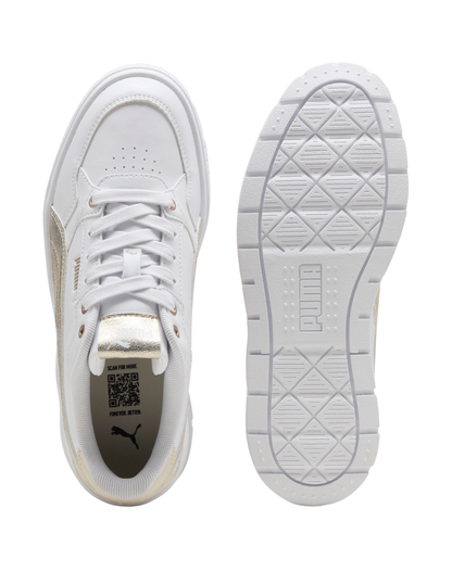Tenis Puma Karmen II Idol Metallic Whisper Blancos para Mujer
