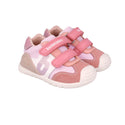 Zapato Niña Rosa con Doble Velcro - BIOMECANICS