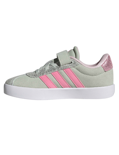 Tenis Adidas VL Court 3.0 EL C Verdes para Niña