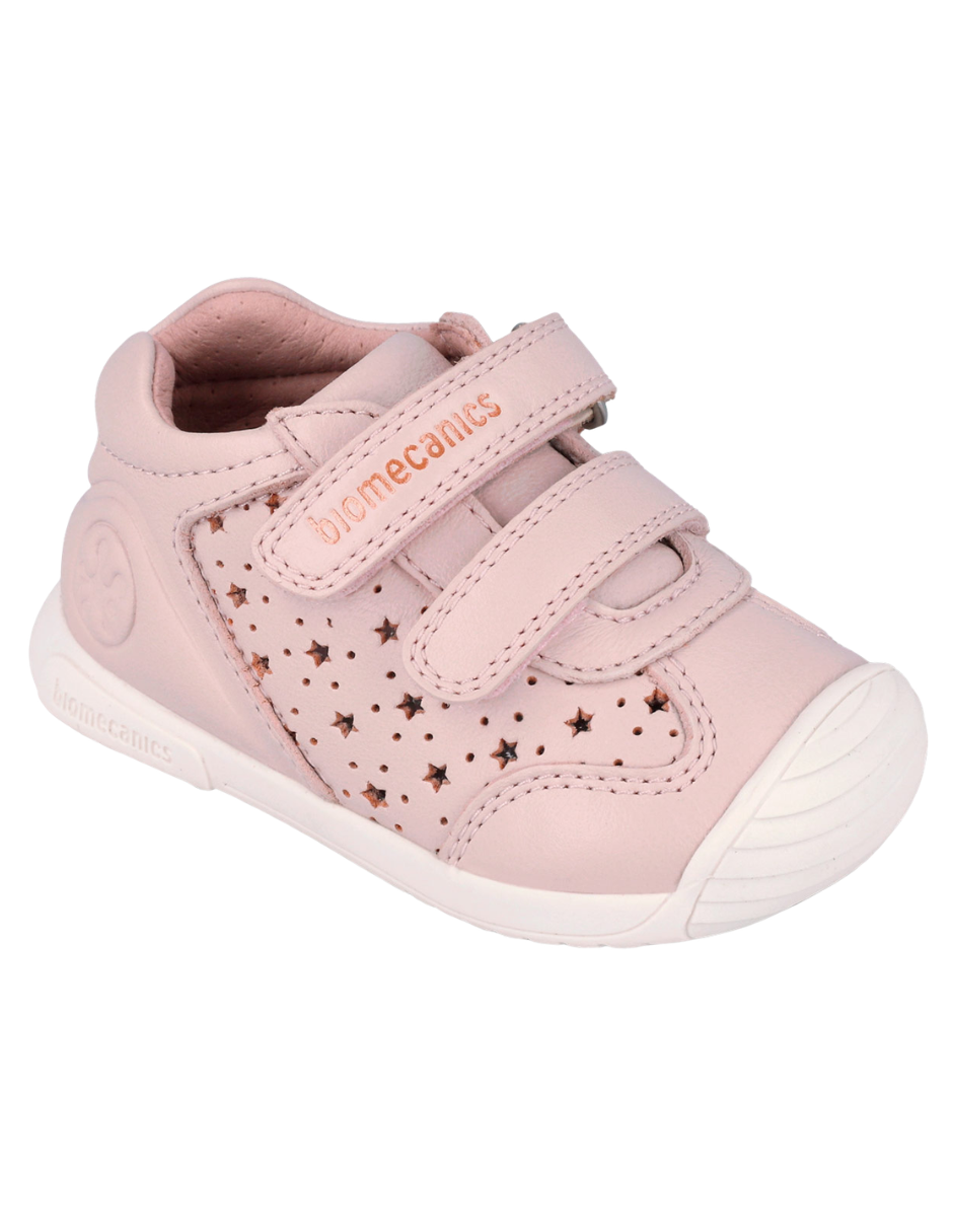 Zapato Biomecanics Cotton Velcro Doble Calado para Bebé