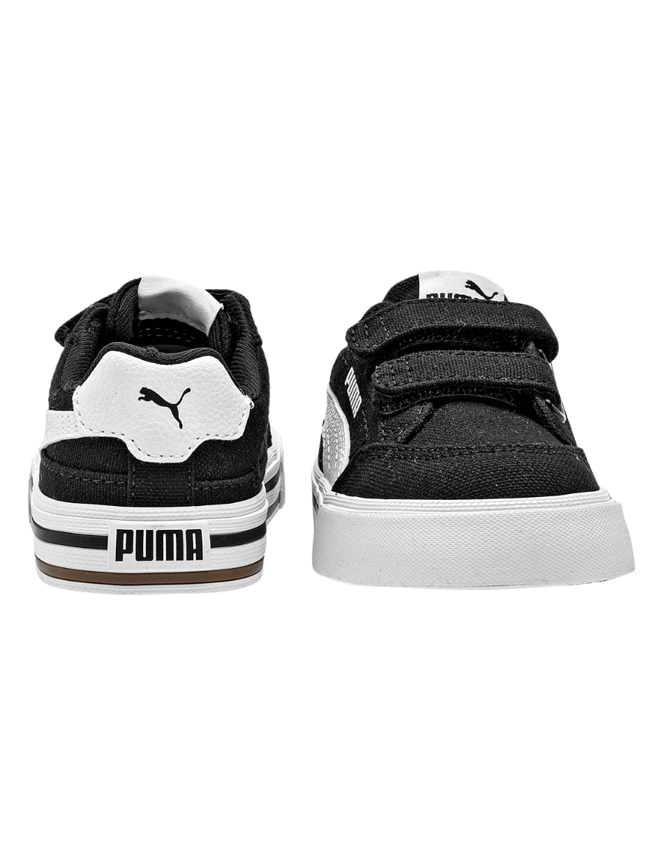 Tenis Puma Court Classic Vulc FS V Inf Negros para Niño
