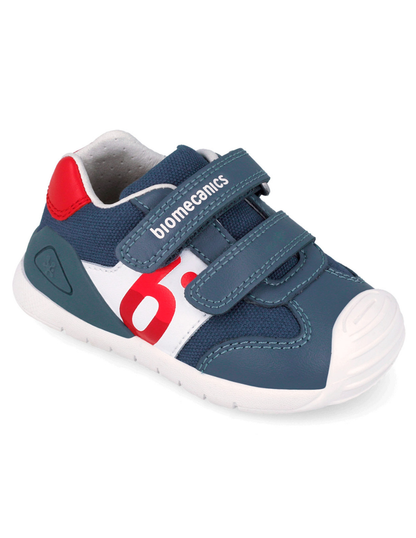 Zapato Biomecanics Petrol con Dos Velcros B para Bebé