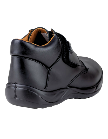 Bota Coqueta Escolar Con Velcro Negros para Niño
