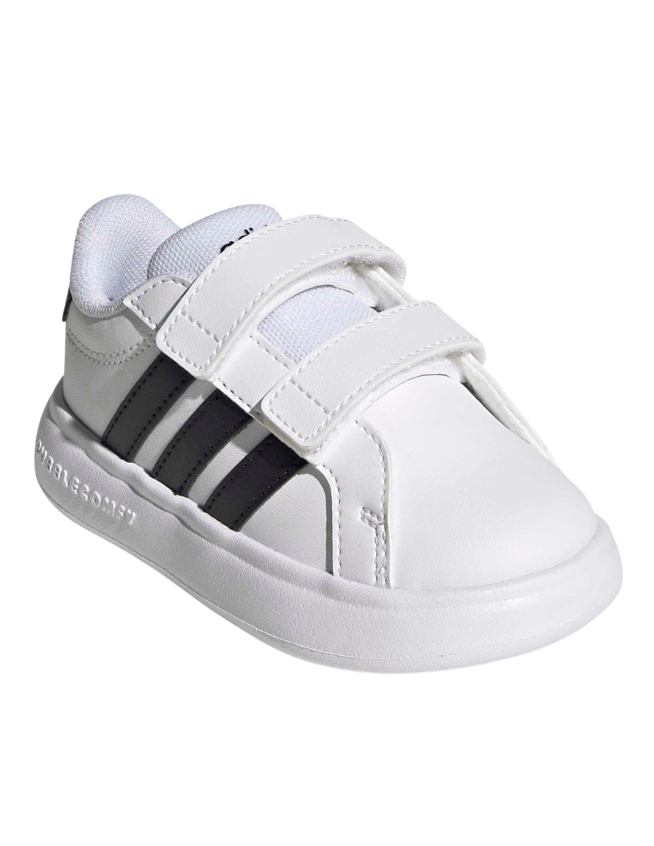 TENIS ADIDAS GRAND COURT 3 BUBBLE CF I BLANCOS PARA NIÑO