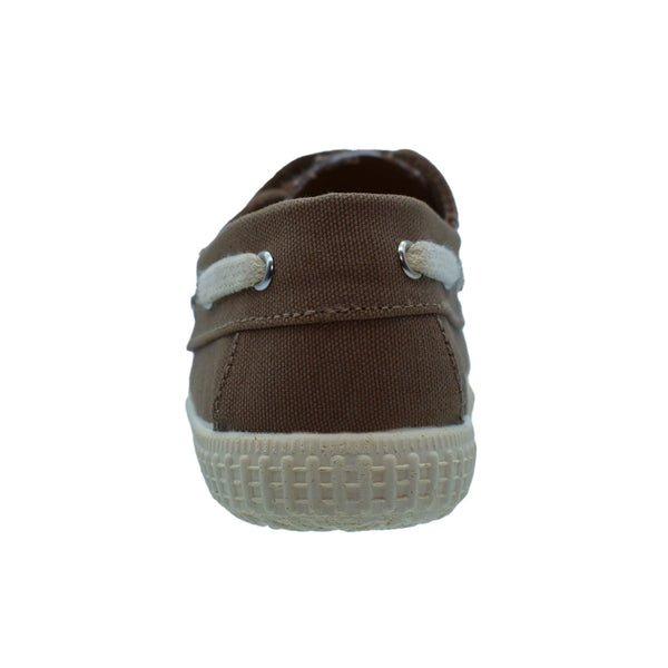Zapato Náutico Pekis en Pique Tostado con Velcro para Niño