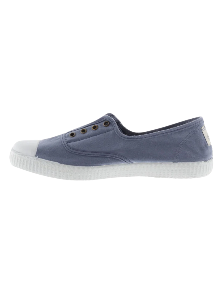 Zapato Victoria Inglesa Lona Tintada Azules para Niños(Unisex)