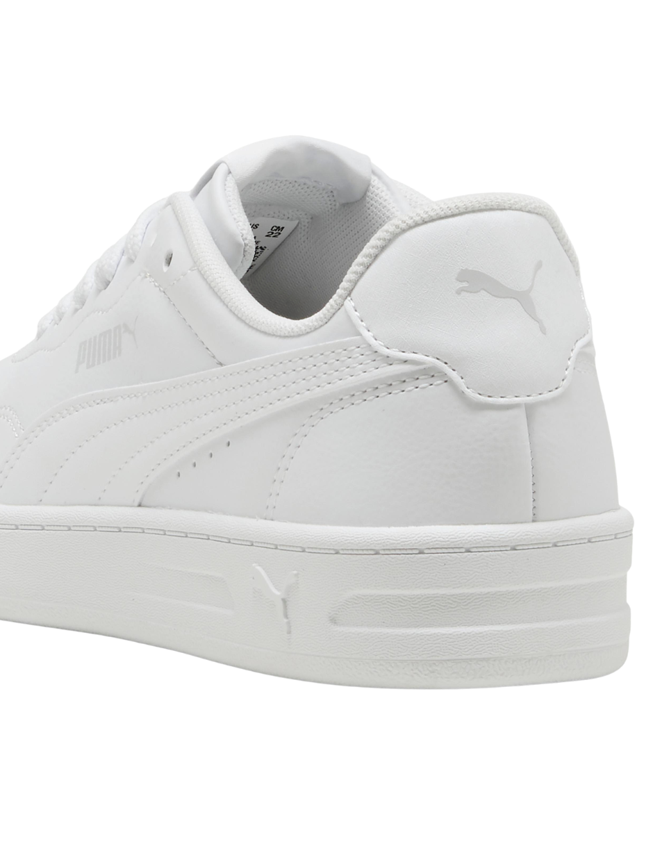 Tenis Puma Court Lally JR Blancos para Niños(Unisex)