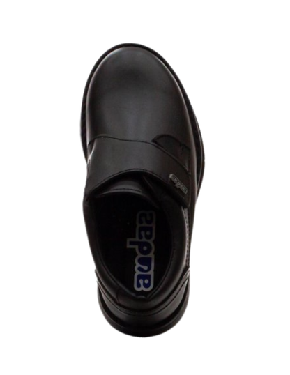 Zapato Coqueta Escolar Basico Con Velcro Negros para Niño