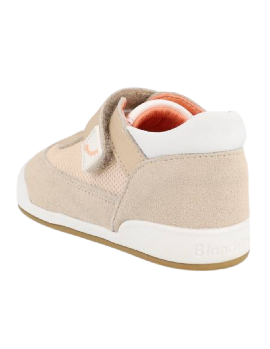 Zapato Blanditos Barefoot Agujeta Resorte Beige para Niño