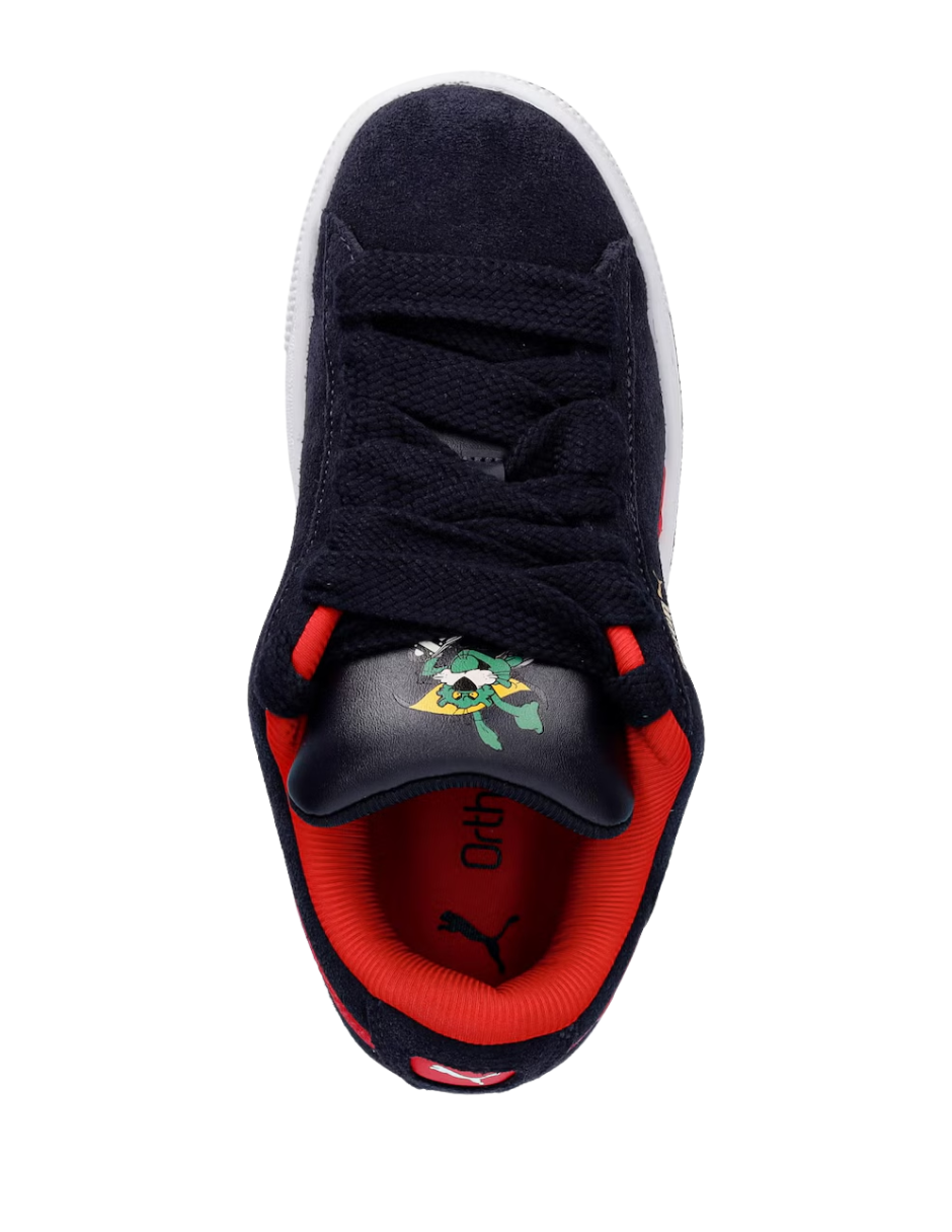 Tenis Puma Suede Xl Super Puma Jr Azul Marino para Niña