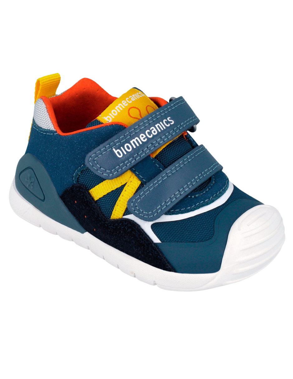Zapato Biomecanics Petrol con Dos Velcros V para Bebé