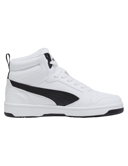 Tenis Puma Rebound V6 Mid JR Blancos para Niño