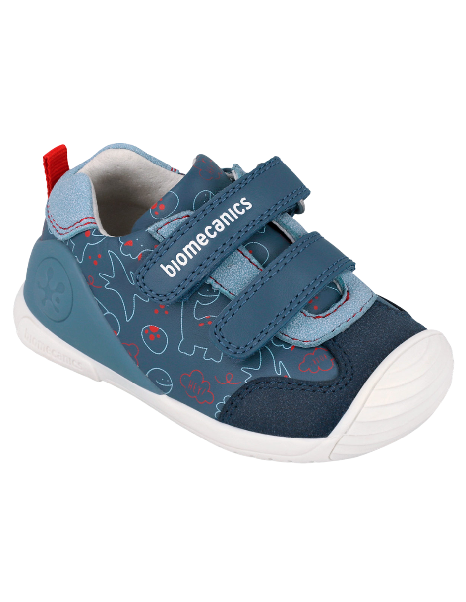 Zapato Biomecanics Petrol Dinosaurios para Bebé