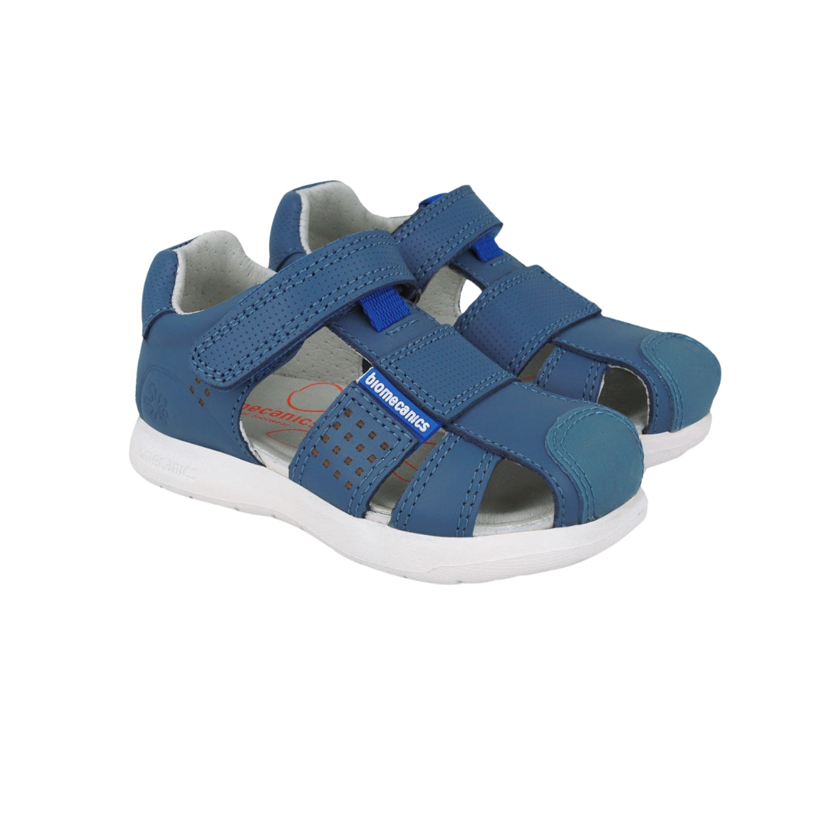 Sandalia Niño Velcro Básica Azul - BIOMECANICS