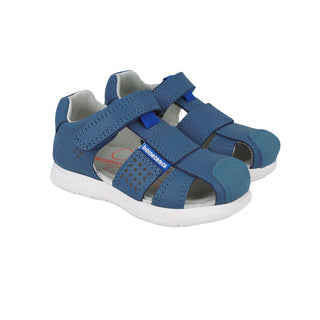 Sandalia Niño Velcro Básica Azul - BIOMECANICS