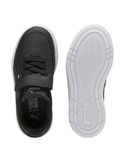 Tenis Puma Court Classic Clean Ac+ Ps Negros para Niño