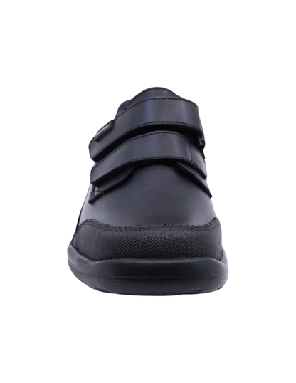 Zapato Coqueta Escolar Dos Velcros Puntera Negros para Niño