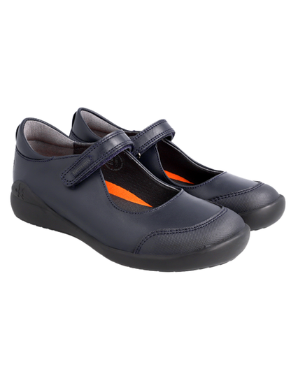 Zapato Biomecanics Escolar Piel Puntera Marino para Niña