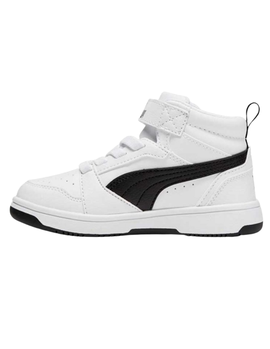 Tenis Puma Rebound V6 Mid AC+ PS Blancos para Niño