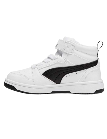 Tenis Puma Rebound V6 Mid AC+ PS Blancos para Niño