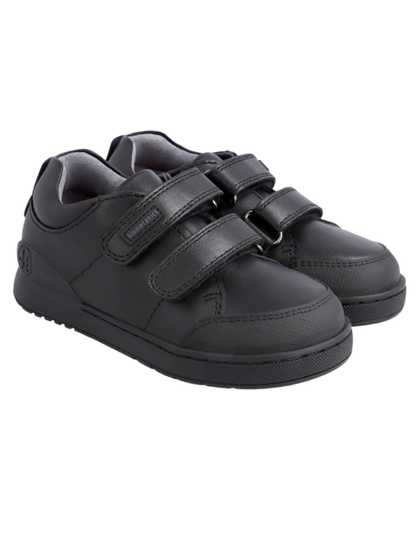 Zapato Biomecanics Escolar Puntera Con Velcro Negros para Niño