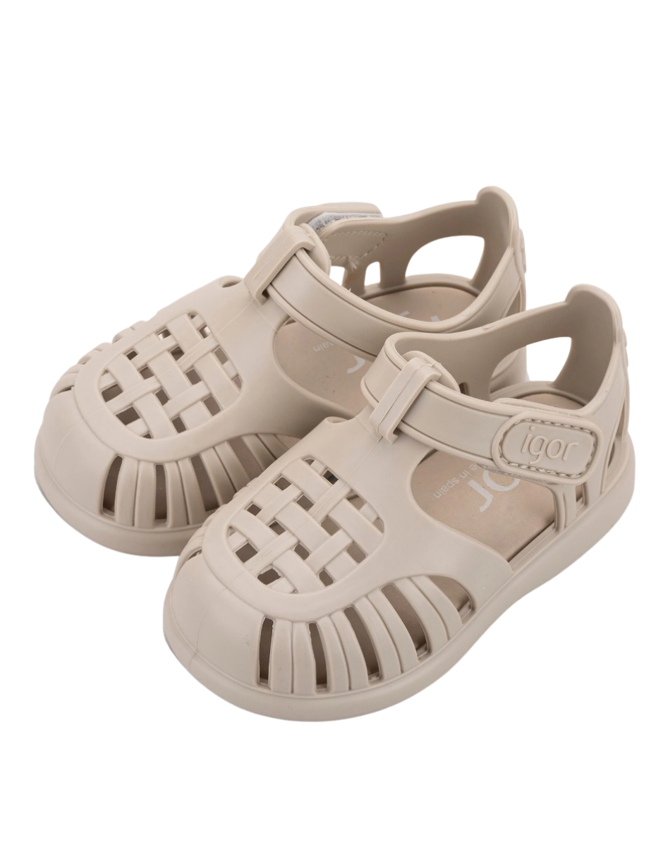 Sandalia Igor Croco Con Velcro Matchas para Niño