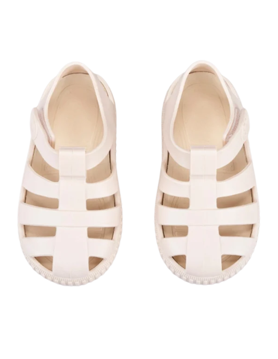 Sandalia Igor Suela Deportiva Con Velcro Marfil para Niña