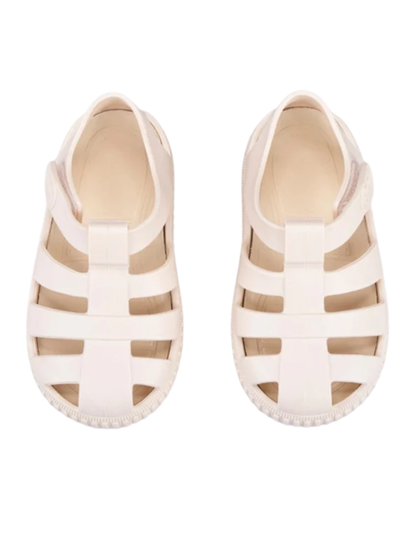 Sandalia Igor Suela Deportiva Con Velcro Marfil para Niña