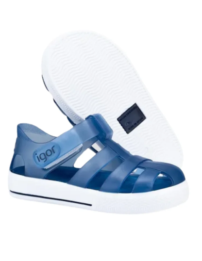 Sandalia Igor Tiras Con Velcro Marino para Niño