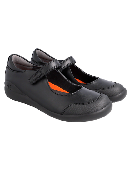 Zapato Biomecanics Escolar Piel Puntera Negros para Niña