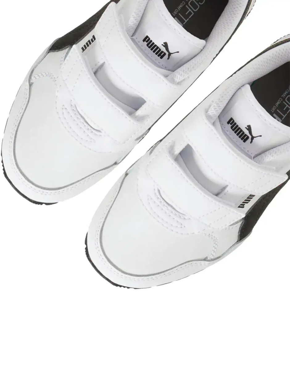 Tenis Puma ST Runner V4 L V PS Blancos para Niño