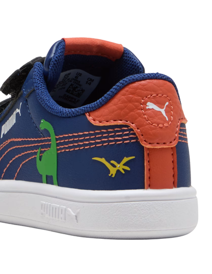 Tenis Puma Smash 3.0 Dino V Inf Azules para Niño