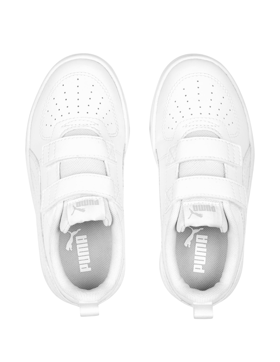 Tenis Puma Rickie V PS Blancos para Niños(Unisex)