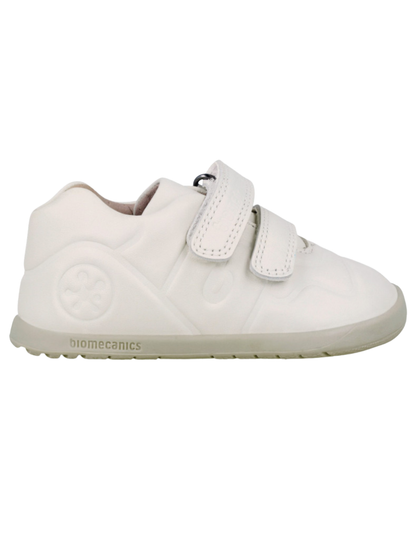 Zapato Barefoot Biomecanics Marfil Velcros con  Dos para Bebe