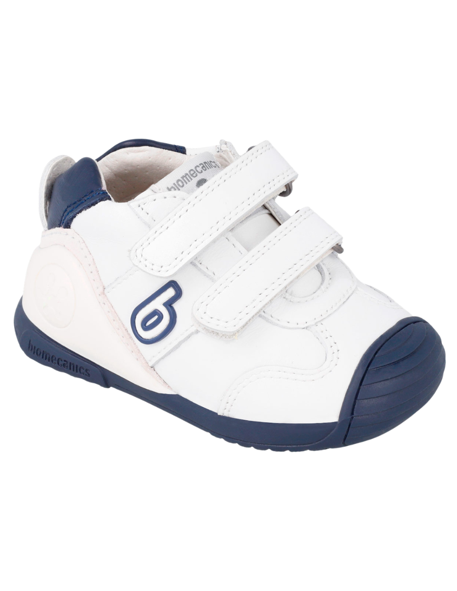 Zapato Basico Biomecanics Blanco-Azul para Bebe