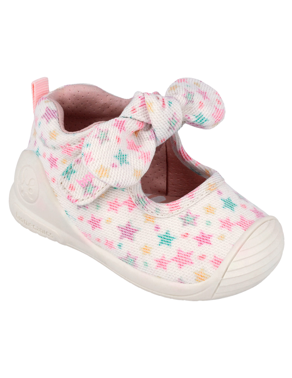 Zapato Biomecanics Blanco Estampada de Mercedes para Bebe