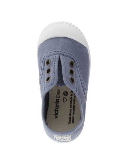 Zapato Victoria Resorte Inglesa Lona Azules para Niños(Unisex)