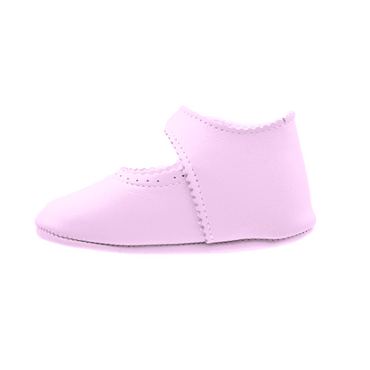 Zapato Bebe Boton Piel