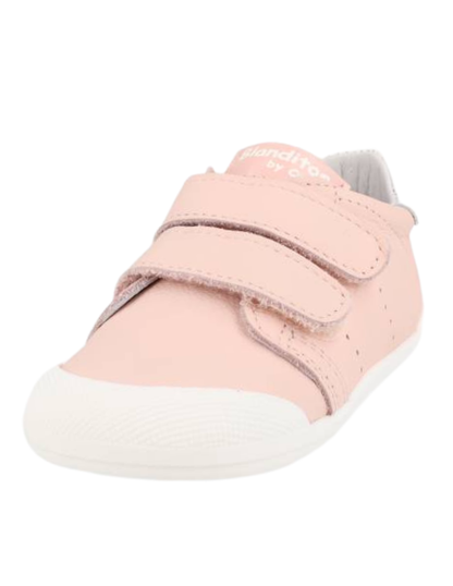 Zapato Barefoot Blanditos Dos Velcros Rosas para Niña