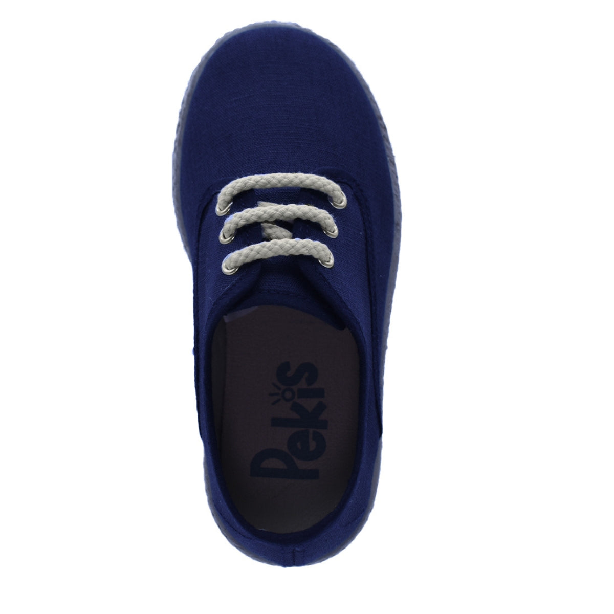ZAPATO NIÑO MARINO LONA CORDONES/YUTE -PEKIS